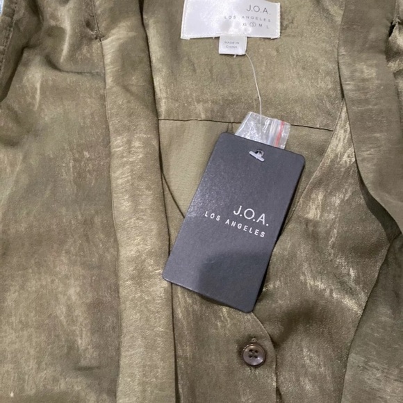 J.O.A Olive Green Blouse SZ Small - Picture 5 of 8